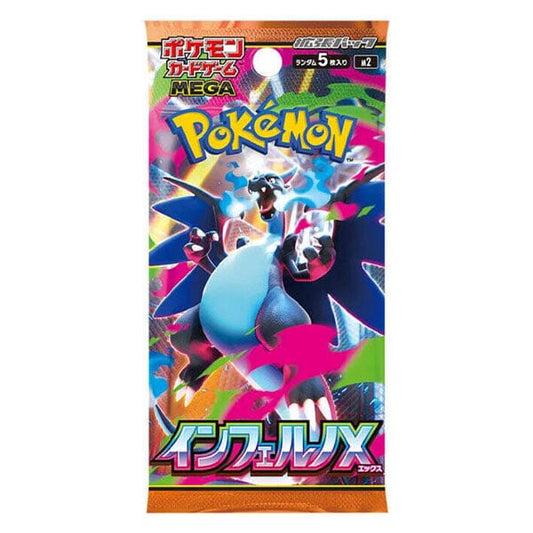 Pokémon TCG: Mega Inferno X – Japanese Booster Pack - GamesLand Canada