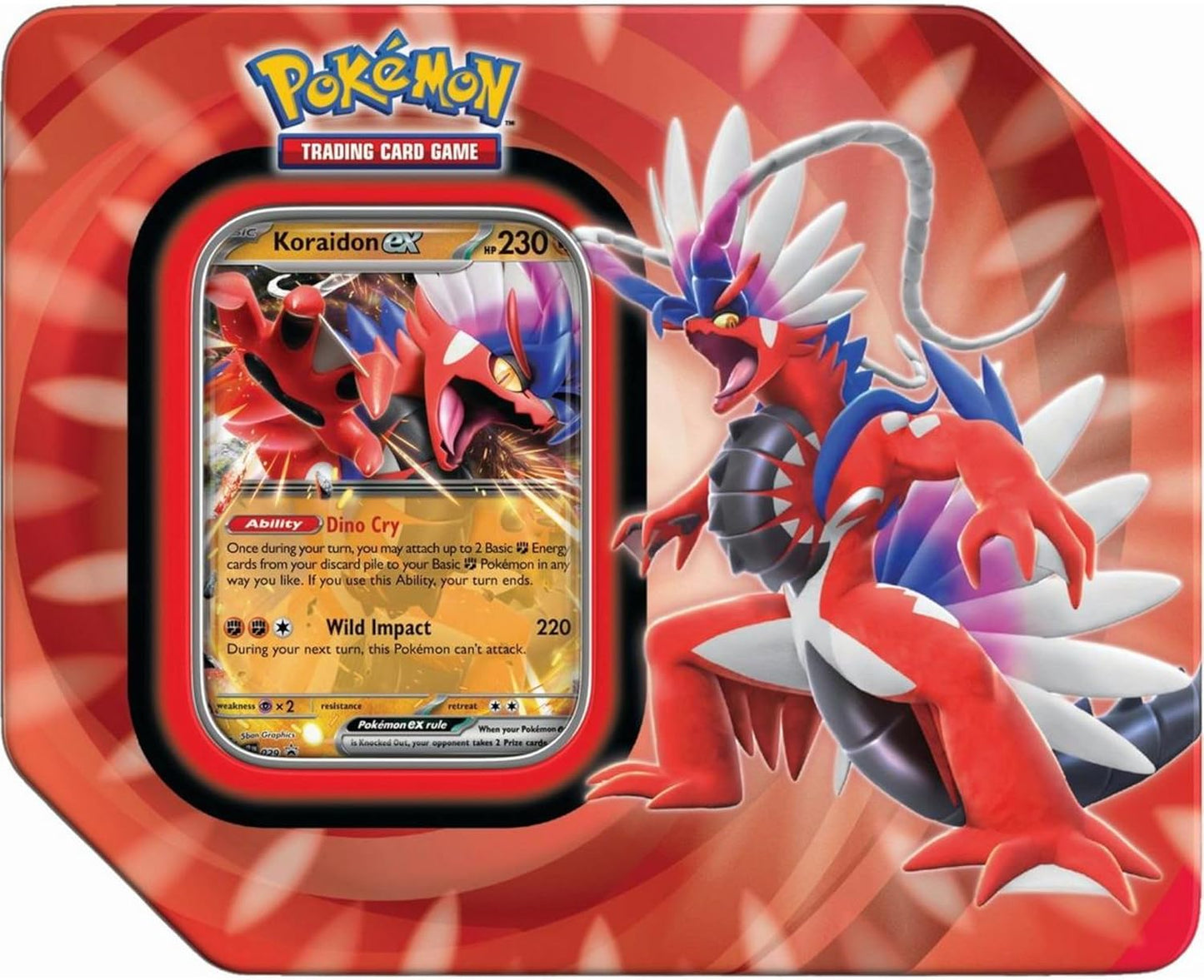 Pokemon TCG: Paldea Legends Tin - Koraidon ex - GamesLand Canada