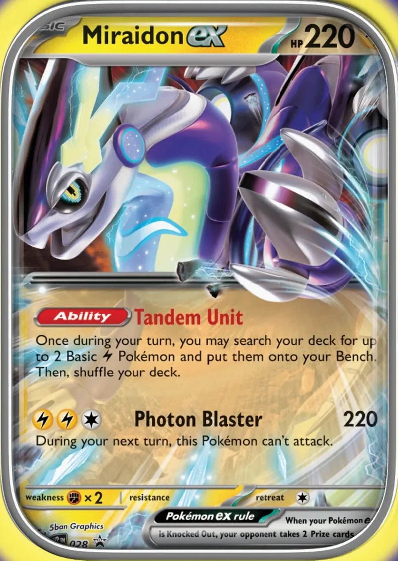 Pokemon TCG: Paldea Legends Tin - Miraidon ex - GamesLand Canada