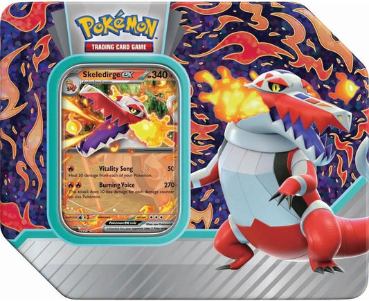 Pokemon TCG: Paldea Partners Skeledirge EX Tin - GamesLand Canada