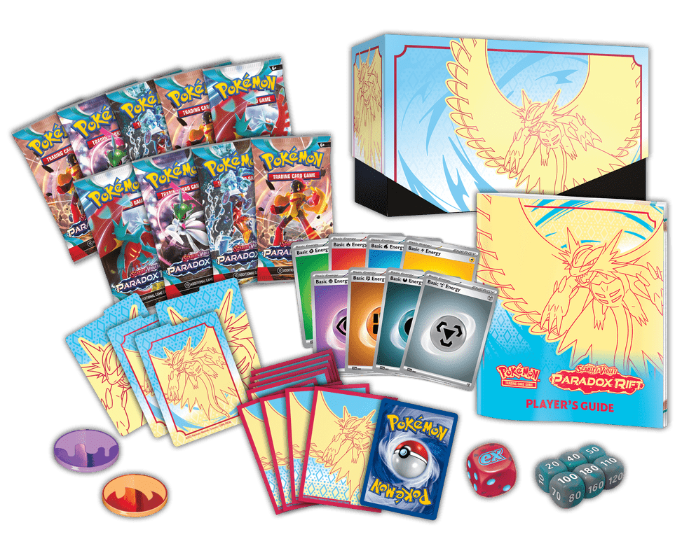 Pokemon TCG: Scarlet and Violet: Paradox RIFT: Elite Trainer Box - Roaring Moon - GamesLand Canada