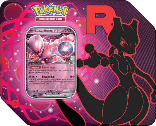 POKEMON TEAM ROCKET TIN - MEWTWO (PRE - ORDER) - GamesLand Canada