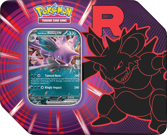 POKEMON TEAM ROCKET TIN - NIDOKING EX (PRE - ORDER) - GamesLand Canada