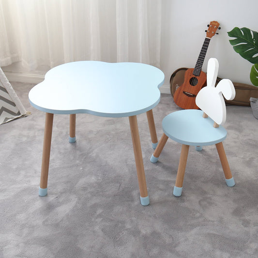 Rabbit Table and Chair Set - Sky Blue - GamesLand Canada