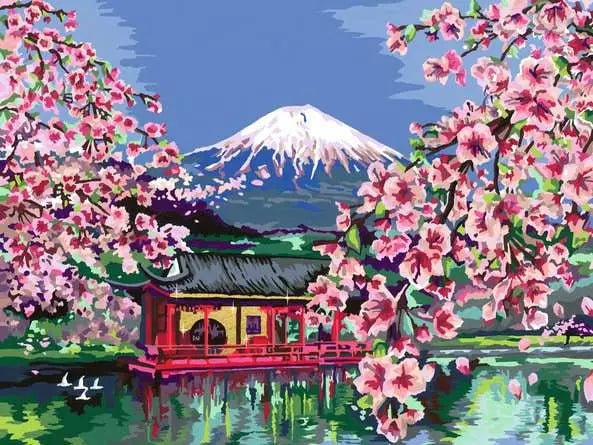 Ravensburger: CreArt Painting by Numbers - Japanese Cherry Blossom - GamesLand Canada
