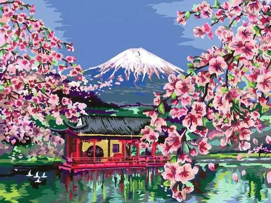 Ravensburger: CreArt Painting by Numbers - Japanese Cherry Blossom - GamesLand Canada