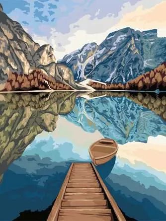 Ravensburger: CreArt Painting by Numbers - Lake Views - GamesLand Canada