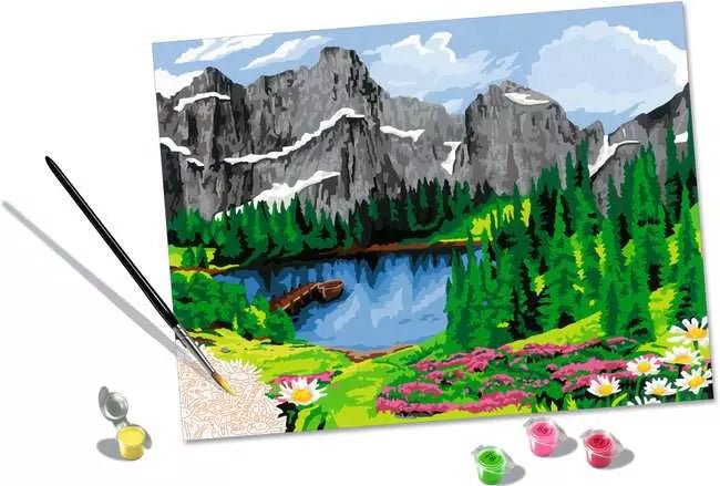 Ravensburger: CreArt Painting by Numbers - Mountain View - GamesLand Canada