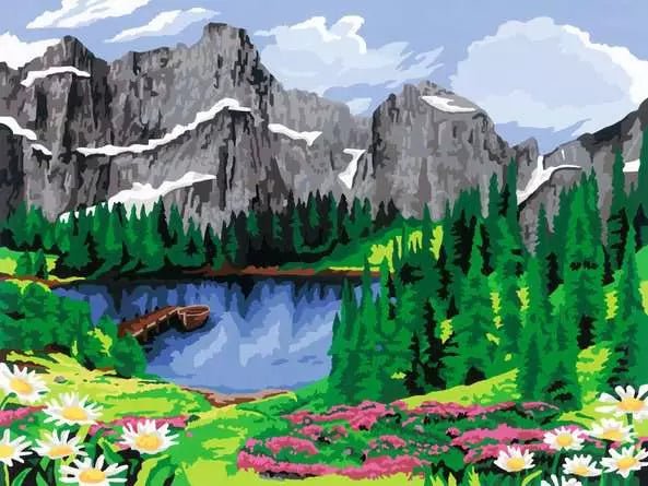 Ravensburger: CreArt Painting by Numbers - Mountain View - GamesLand Canada