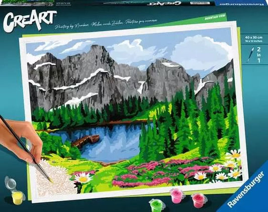 Ravensburger: CreArt Painting by Numbers - Mountain View - GamesLand Canada