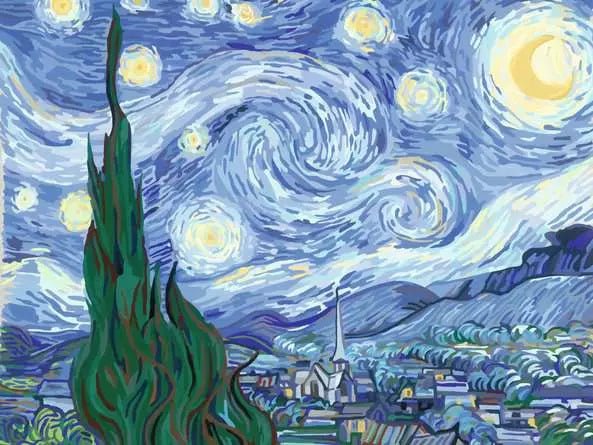 Ravensburger: CreArt Painting by Numbers - Starry Night - GamesLand Canada