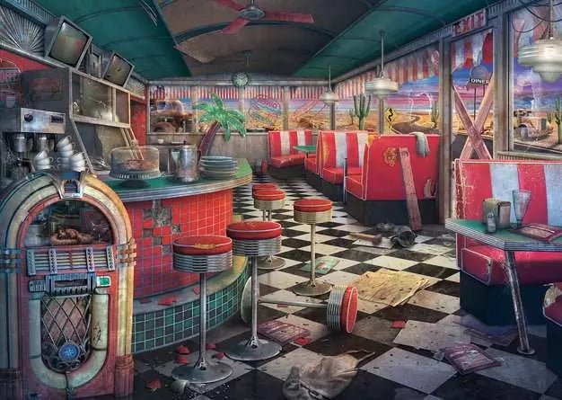 Ravensburger: Jigsaw Puzzle Abandoned Places: Decaying Diner - 1000 Pieces Puzzle - GamesLand Canada