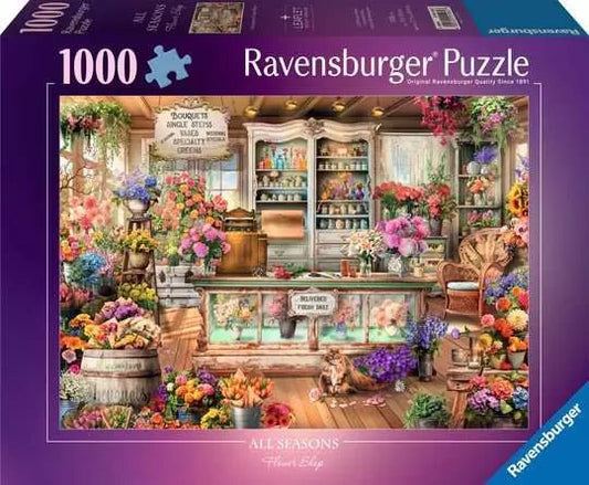 Ravensburger: Jigsaw Puzzle All Seasons Flower Shop 1000 Pc Puzzle - GamesLand Canada