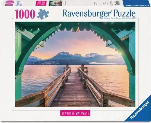 Ravensburger: Jigsaw Puzzle Beautiful Walkways: Romantic Footbridge at Lac d'Annecy - 1000 Pieces Puzzle - GamesLand Canada