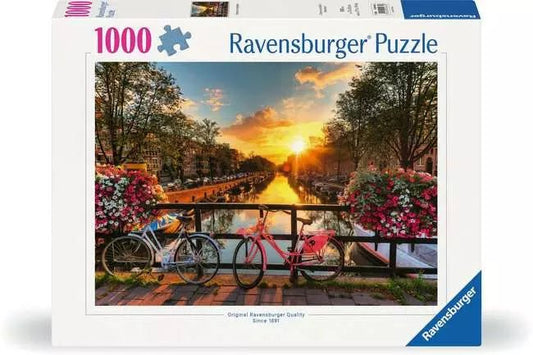 Ravensburger: Jigsaw Puzzle Bicycles in Amsterdam - 1000 Pieces Puzzle - GamesLand Canada