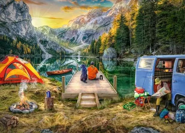Ravensburger: Jigsaw Puzzle Calm Campsite 1000 Pieces Puzzle - GamesLand Canada