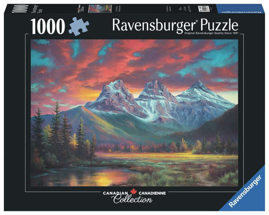 Ravensburger: Jigsaw Puzzle Canadian Collection: Alberta's Three Sisters - 1000 Pieces Puzzle - GamesLand Canada