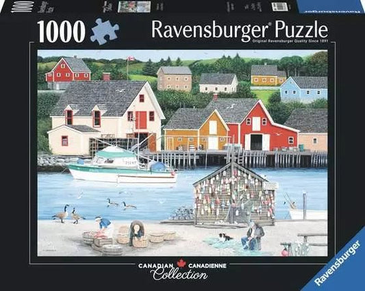 Ravensburger: Jigsaw Puzzle Canadian Collection: Fisherman's Cove - 1000 Pieces Puzzle - GamesLand Canada