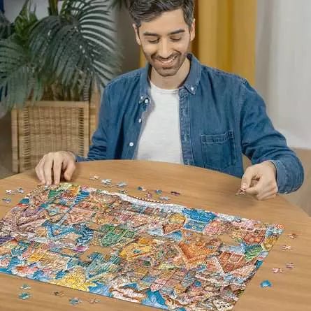 Ravensburger: Jigsaw Puzzle Christmas Cookie Village 1000 Pc Puzzle - GamesLand Canada