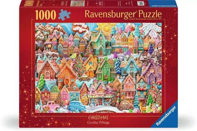 Ravensburger: Jigsaw Puzzle Christmas Cookie Village 1000 Pc Puzzle - GamesLand Canada