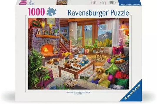 Ravensburger: Jigsaw Puzzle Cozy Cabin - 1000 Pieces Puzzle - GamesLand Canada