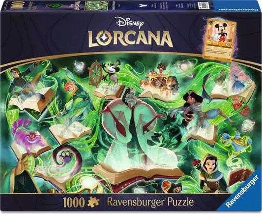Ravensburger: Jigsaw Puzzle Disney Lorcana TCG: Glimmers of the Realm: Emerald 1000 Pc Puzzle - GamesLand Canada