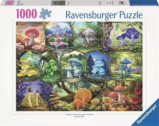 Ravensburger: Jigsaw Puzzle Nathanael Mortensen: Beautiful Mushrooms 1000 pc Puzzle - GamesLand Canada