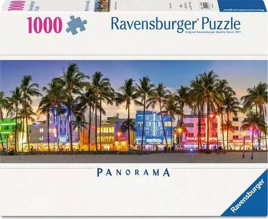 Ravensburger: Jigsaw Puzzle Night Glow on Ocean Drive 1000 Pc Puzzle - GamesLand Canada