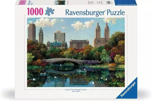 Ravensburger: Jigsaw Puzzle NY Central Park, Bow Bridge 1000 Pc Puzzle - GamesLand Canada