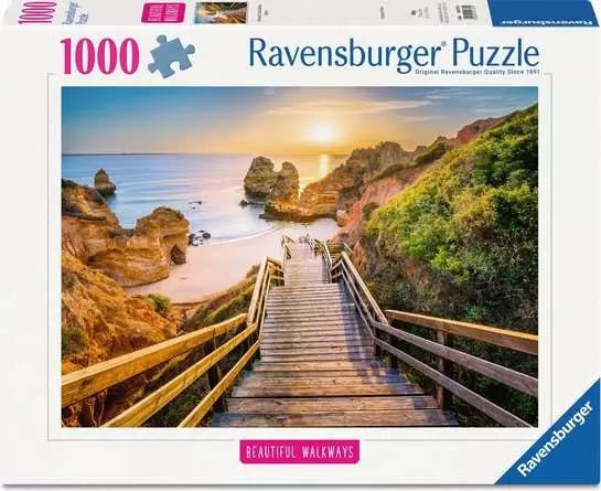 Ravensburger: Jigsaw Puzzle Stairway to Camilo Beach, Algarve 1000 Pc Puzzle - GamesLand Canada