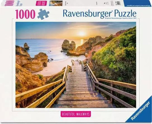 Ravensburger: Jigsaw Puzzle Stairway to Camilo Beach, Algarve 1000 Pc Puzzle - GamesLand Canada