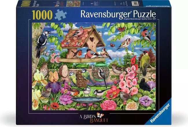 Ravensburger: Jigsaw Puzzle The Bird Table 1000 pc Puzzle - GamesLand Canada