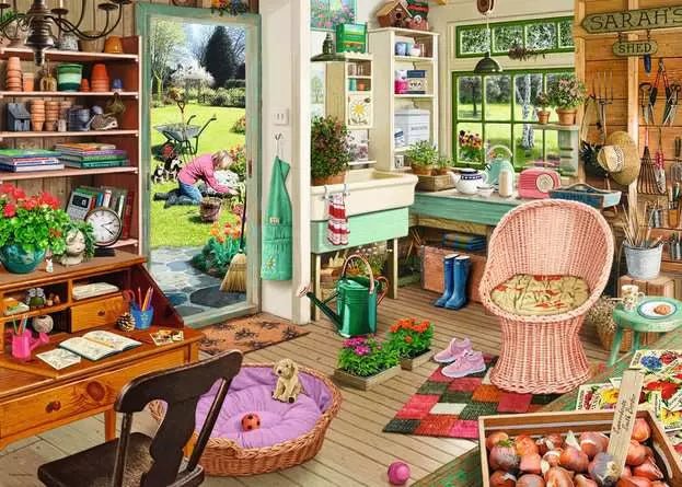 Ravensburger: Jigsaw Puzzle The Garden Shed - 1000 Pieces Puzzle - GamesLand Canada