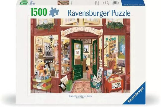 Ravensburger: Jigsaw Puzzle Wordsmith's Bookshop - 1500 Pieces Puzzle - GamesLand Canada