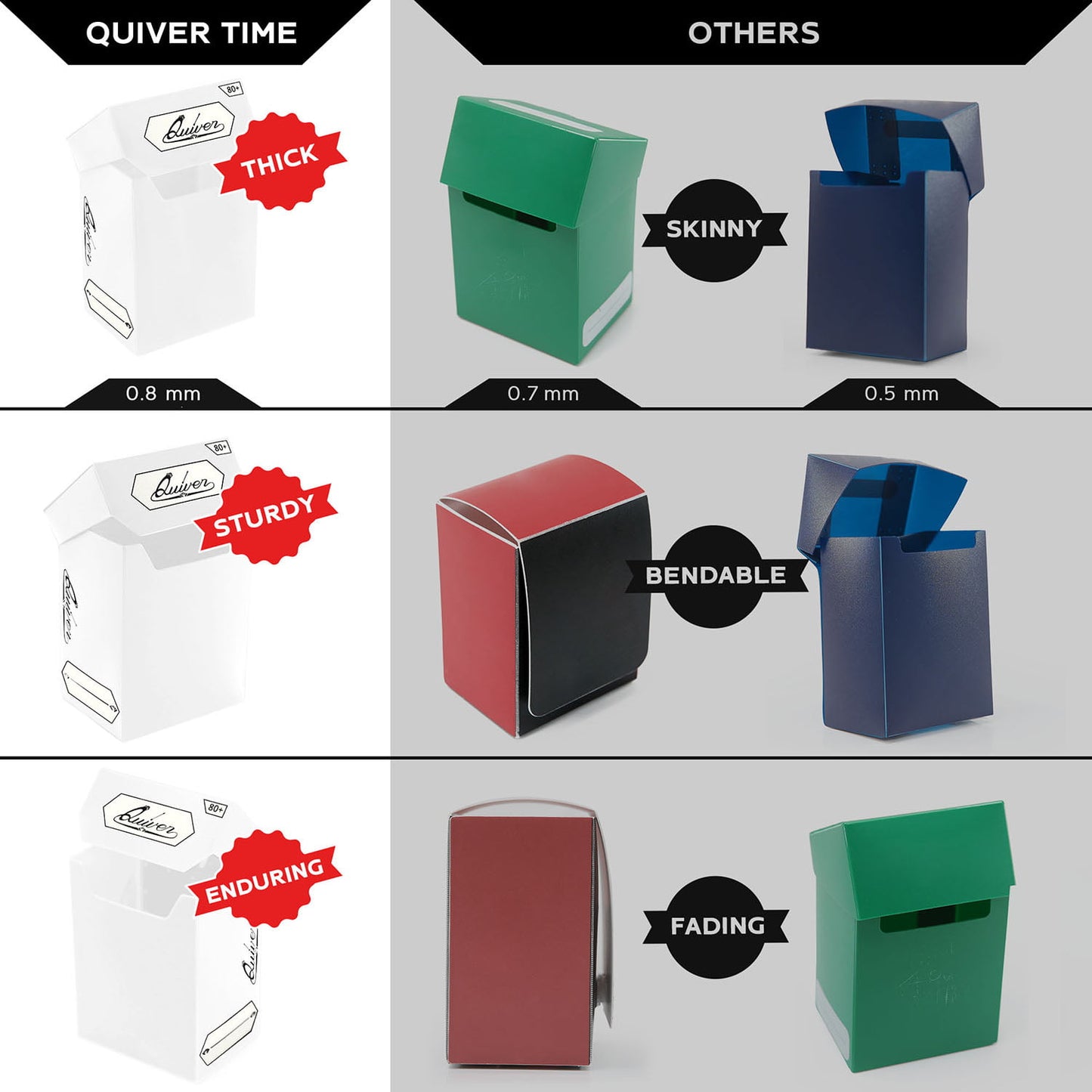 QUIVER TIME BUNDLE DECK BLOCK 80+/SLEEVES WHITE