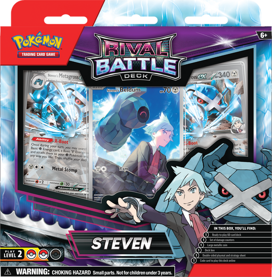 POKEMON RIVAL BATTLE DECKS MARNIE/STEVEN (Pre-Order) - 1 Random Deck