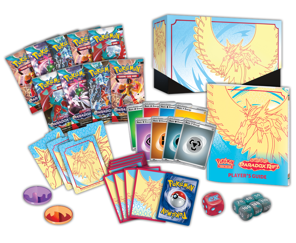 Pokemon TCG: Scarlet and Violet: Paradox RIFT: Elite Trainer Box - Roaring Moon