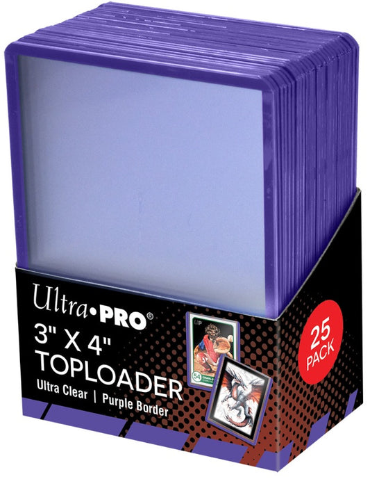 ULTRA PRO TOPLOAD 3X4 BORDER PURPLE 25CT