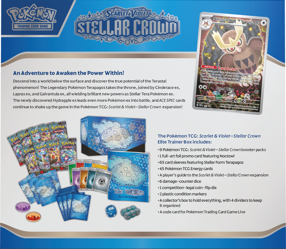 POKEMON SV7 STELLAR CROWN ELITE TRAINER BOX