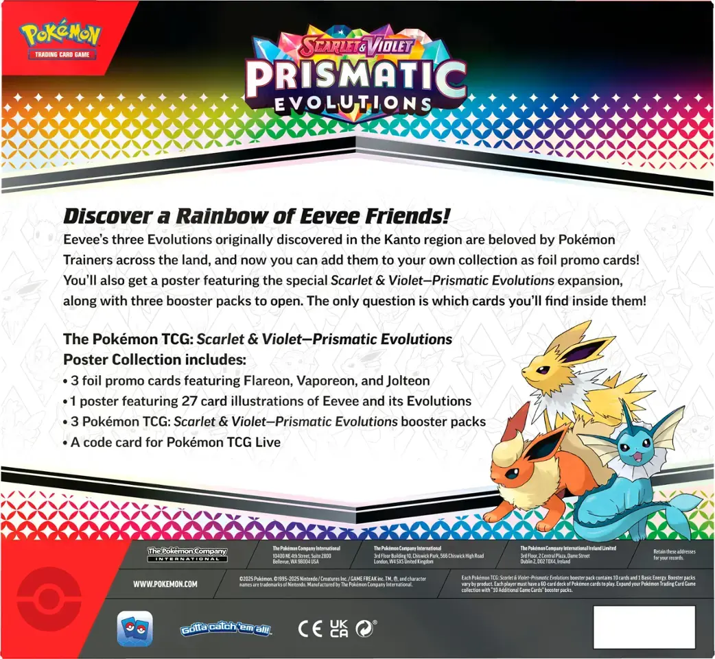 POKEMON SV8.5 PRISMATIC EVOLUTIONS POSTER COLLECTION (PRE-ORDER)