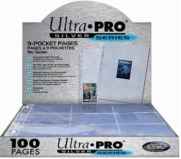 ULTRA PRO PAGE 9 POCKETS SILVER SERIES 100CT