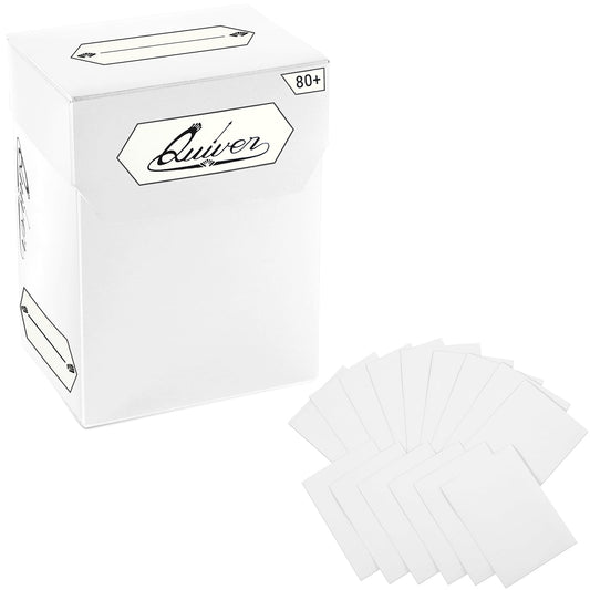 QUIVER TIME BUNDLE DECK BLOCK 80+/SLEEVES WHITE