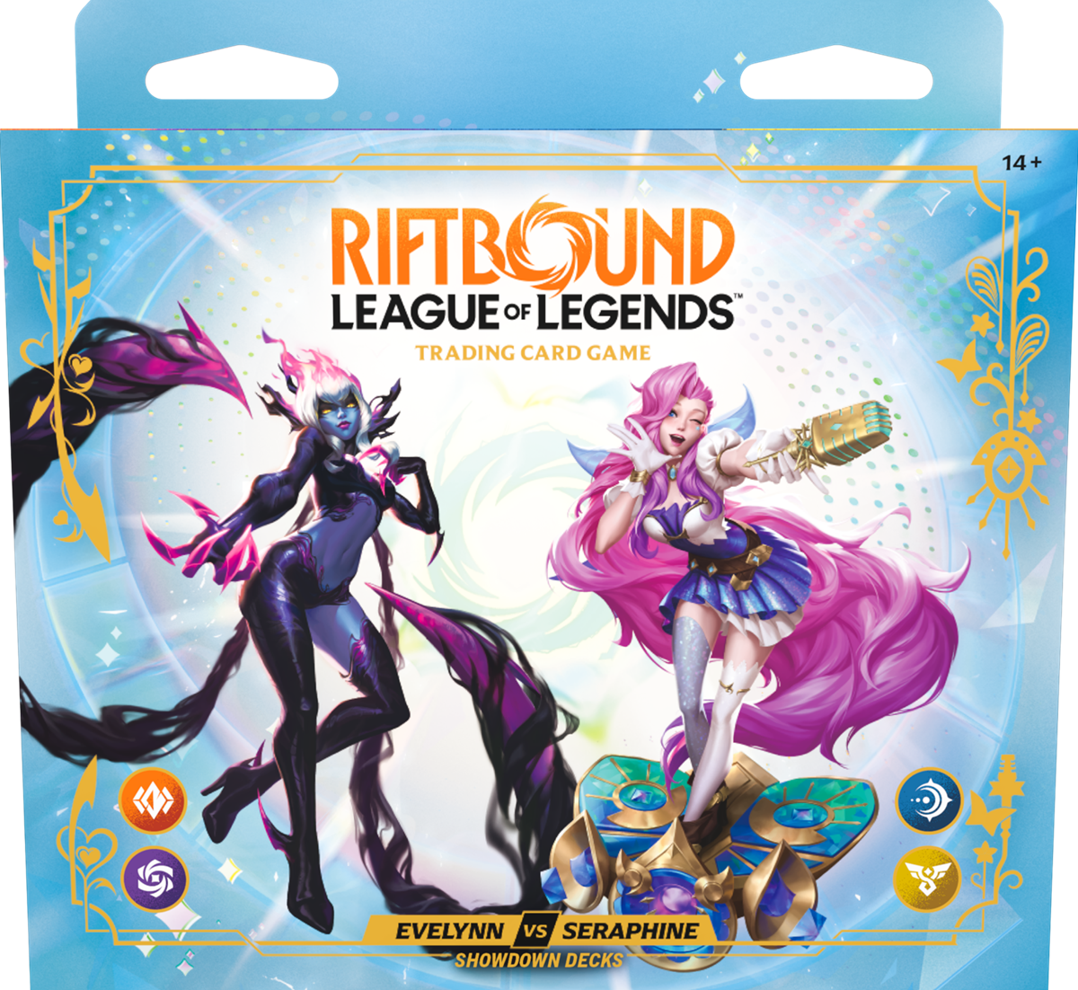 RIFTBOUND LEAGUE OF LEGENDS TCG RADIANCE SHOWDOWN DECK - EVELYNN VS SERAPHINE