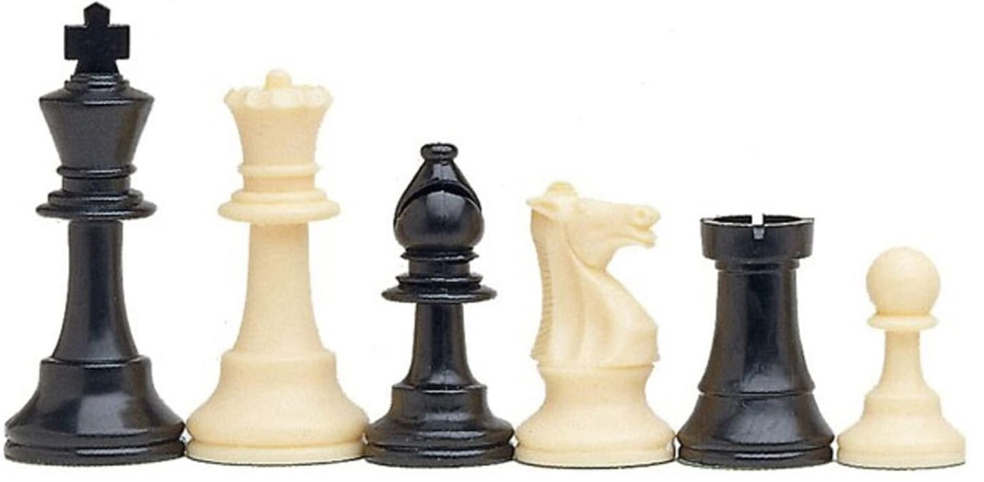 TOURNAMENT CHESS SET W/BLACK BAG AND ROLL-UP BOARD