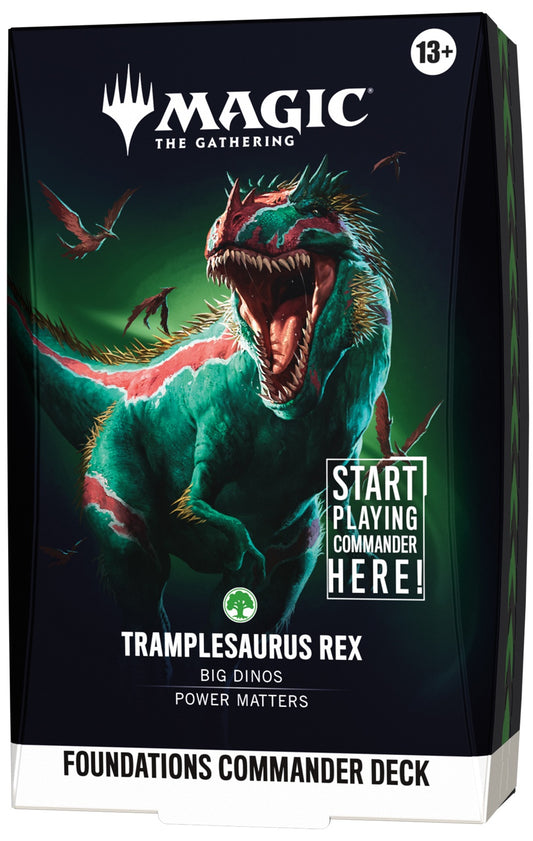 MAGIC THE GATHERING FOUNDATIONS COMMANDER DECK - TRAMPLESAURUS REX