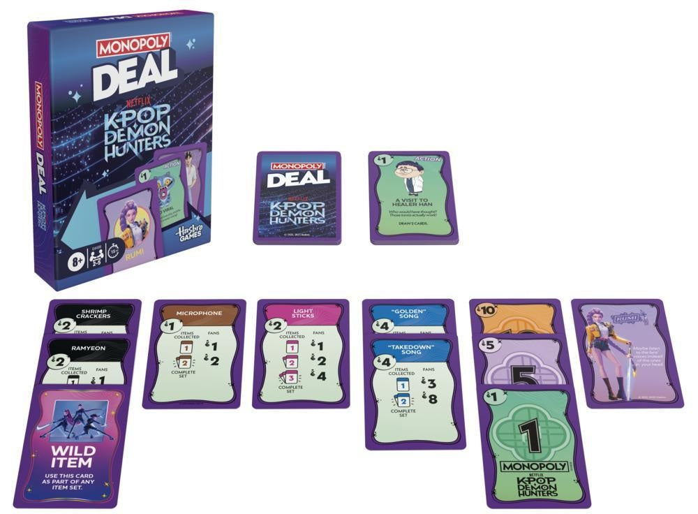 MONOPOLY DEAL KPOP DEMON HUNTERS