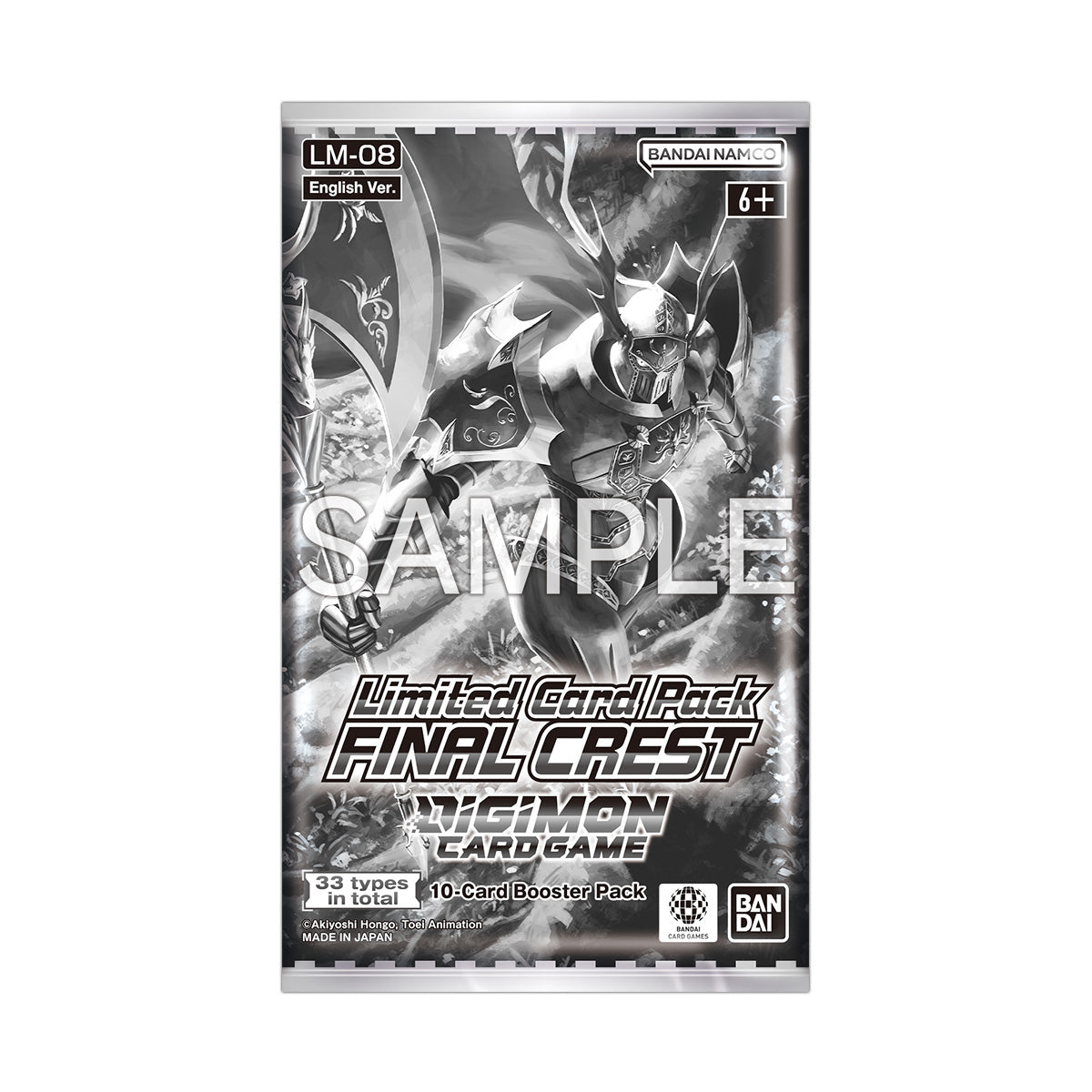 DIGIMON CG LM-08 FINAL CREST LIMITED CARD PACK