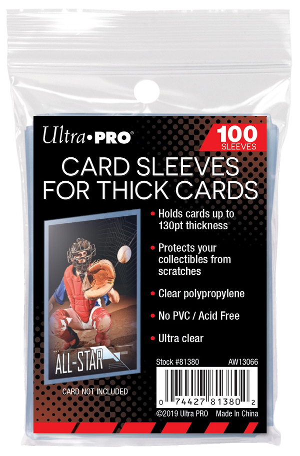 ULTRA PRO SLEEVES CARD THICK 130PT 100CT