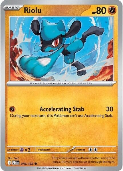 Riolu (076/132) (ME01: Mega Evolution) (MEG) - GamesLand Canada