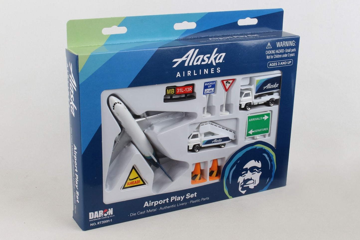 ALASKA AIRLINES AIRPORT PLAYSET NEW LIVERY